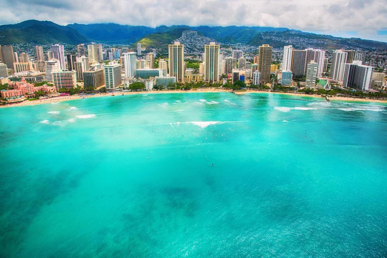 Aqua Palms Waikiki Ocean View Lanai Parking Included Apartment Honolulu Exterior photo