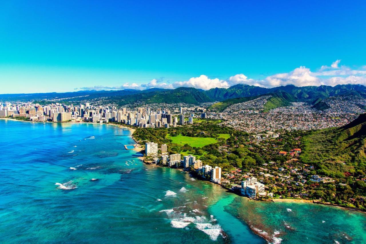 Aqua Palms Waikiki Ocean View Lanai Parking Included Apartment Honolulu Exterior photo